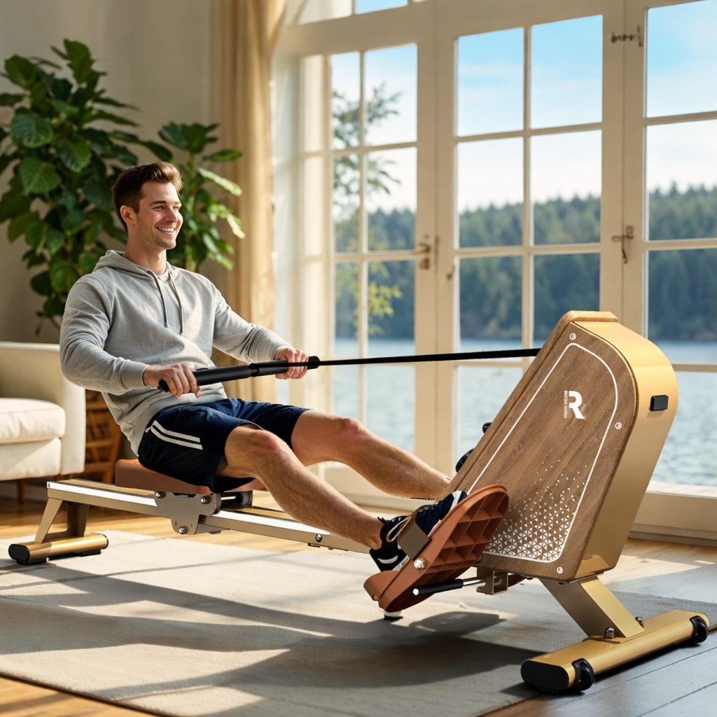 Rameur magnétique compact pour entraînement complet à domicile – OsloRow Core