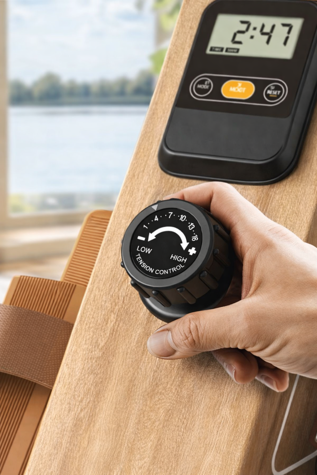 Rameur magnétique compact pour entraînement complet à domicile – OsloRow Core