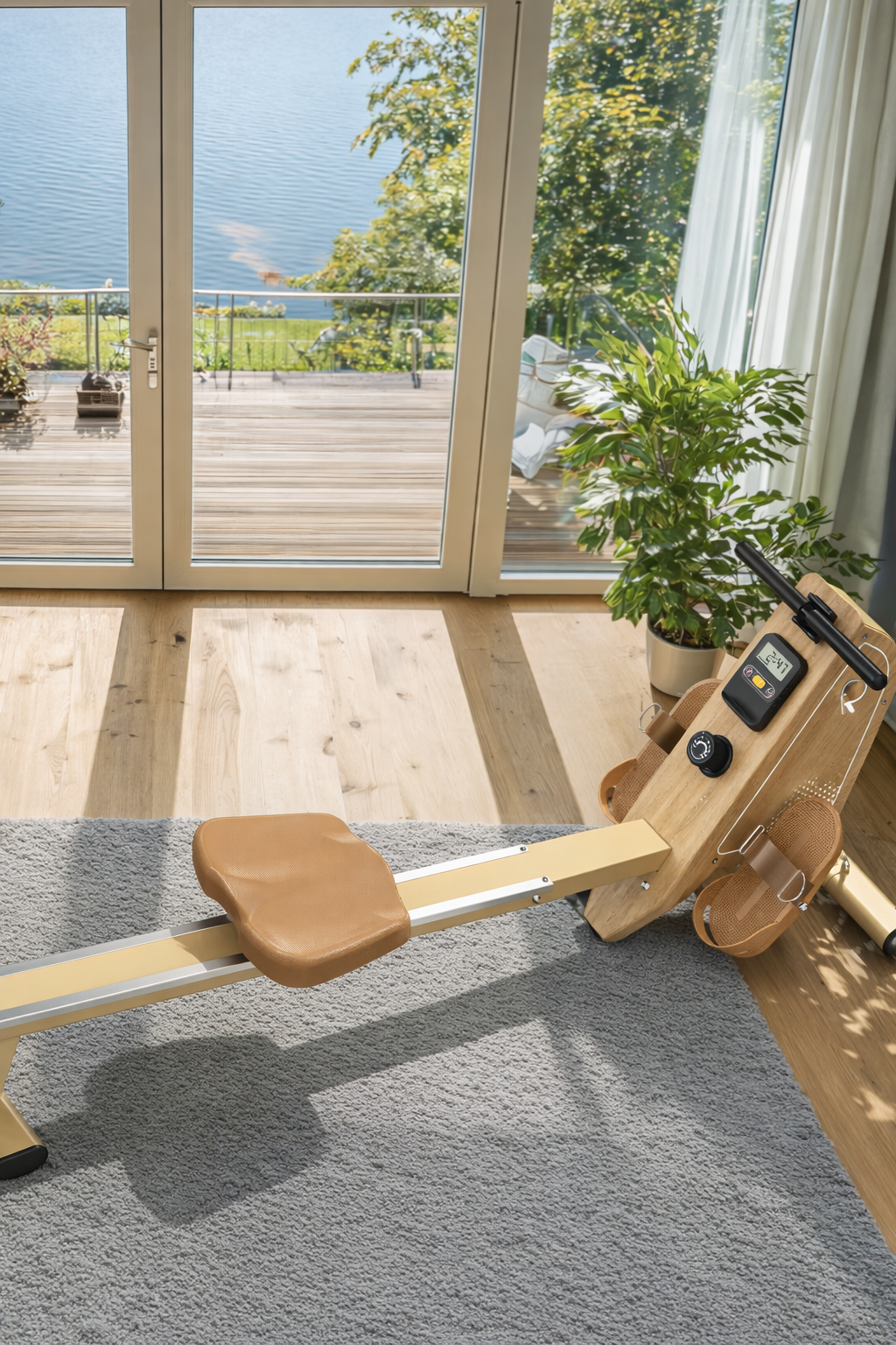 Rameur magnétique compact pour entraînement complet à domicile – OsloRow Core