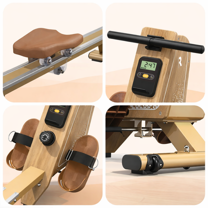 Rameur magnétique compact pour entraînement complet à domicile – OsloRow Core