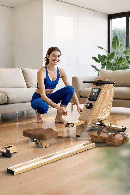 Rameur magnétique compact pour entraînement complet à domicile – OsloRow Core