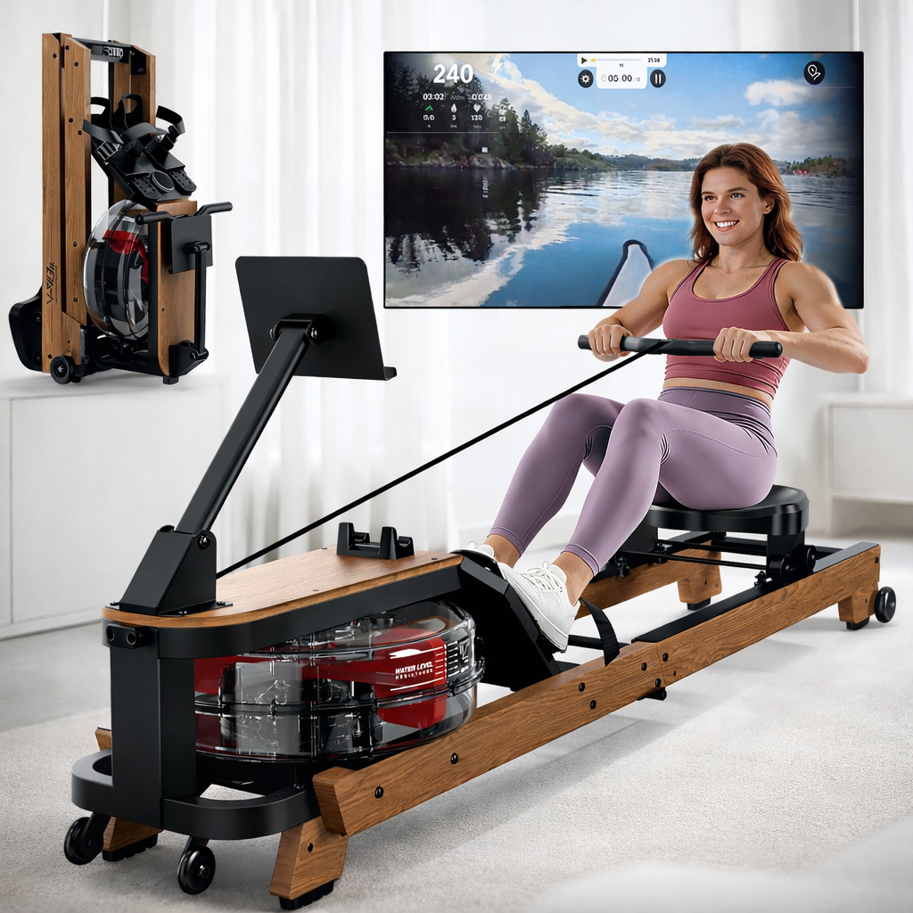 Rameur design pour entraînement à domicile