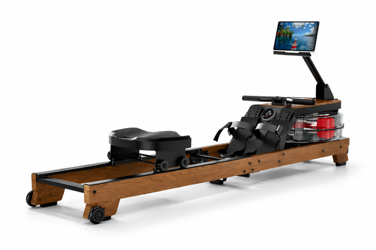 Rameur à eau pliable en chêne massif 